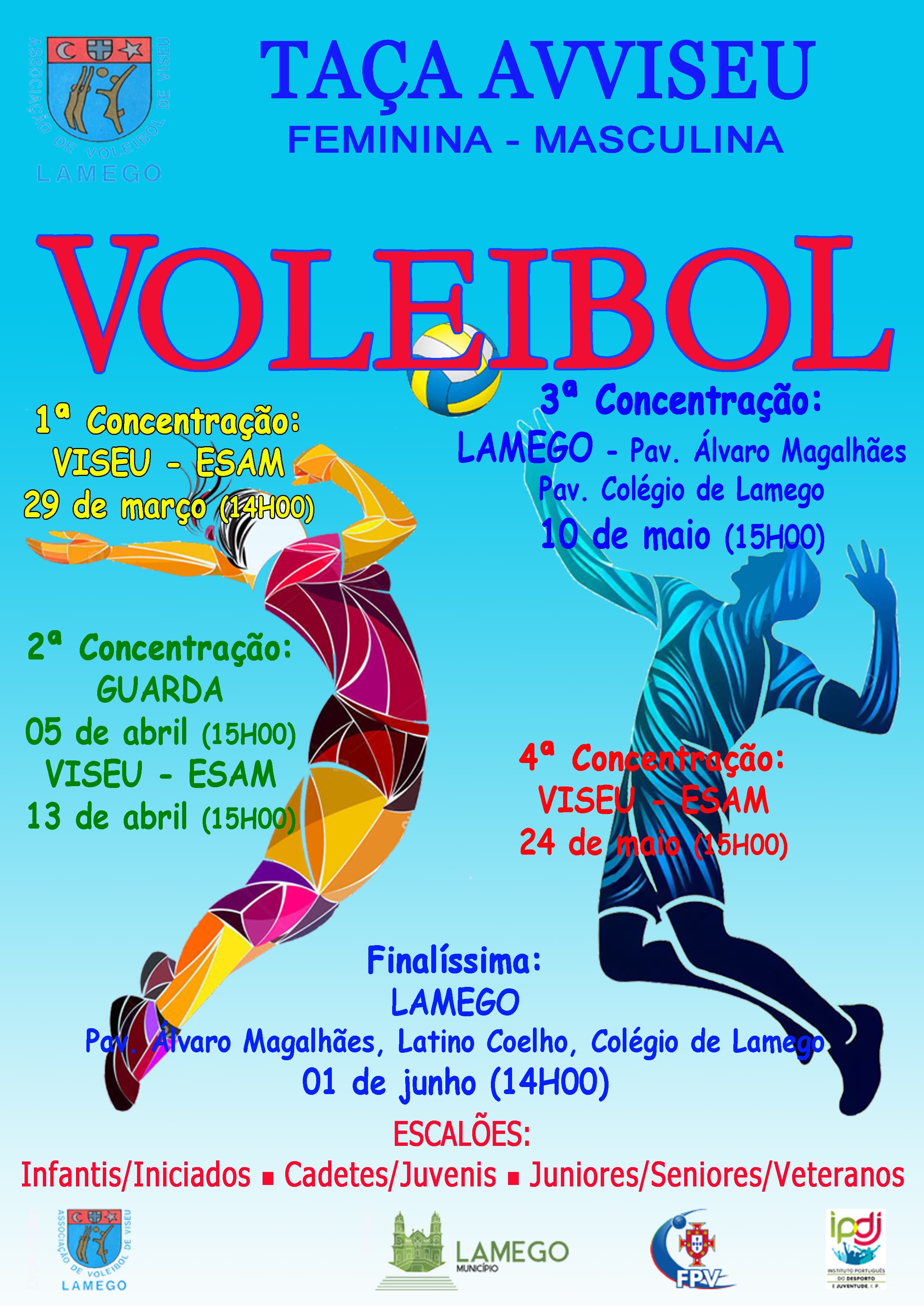 A ASSOCIAÇÃO DE VOLEIBOL DE VISEU ORGANIZA TAÇA AVV E ENCONTRO REGIONAL DE GIRA-VOLEI