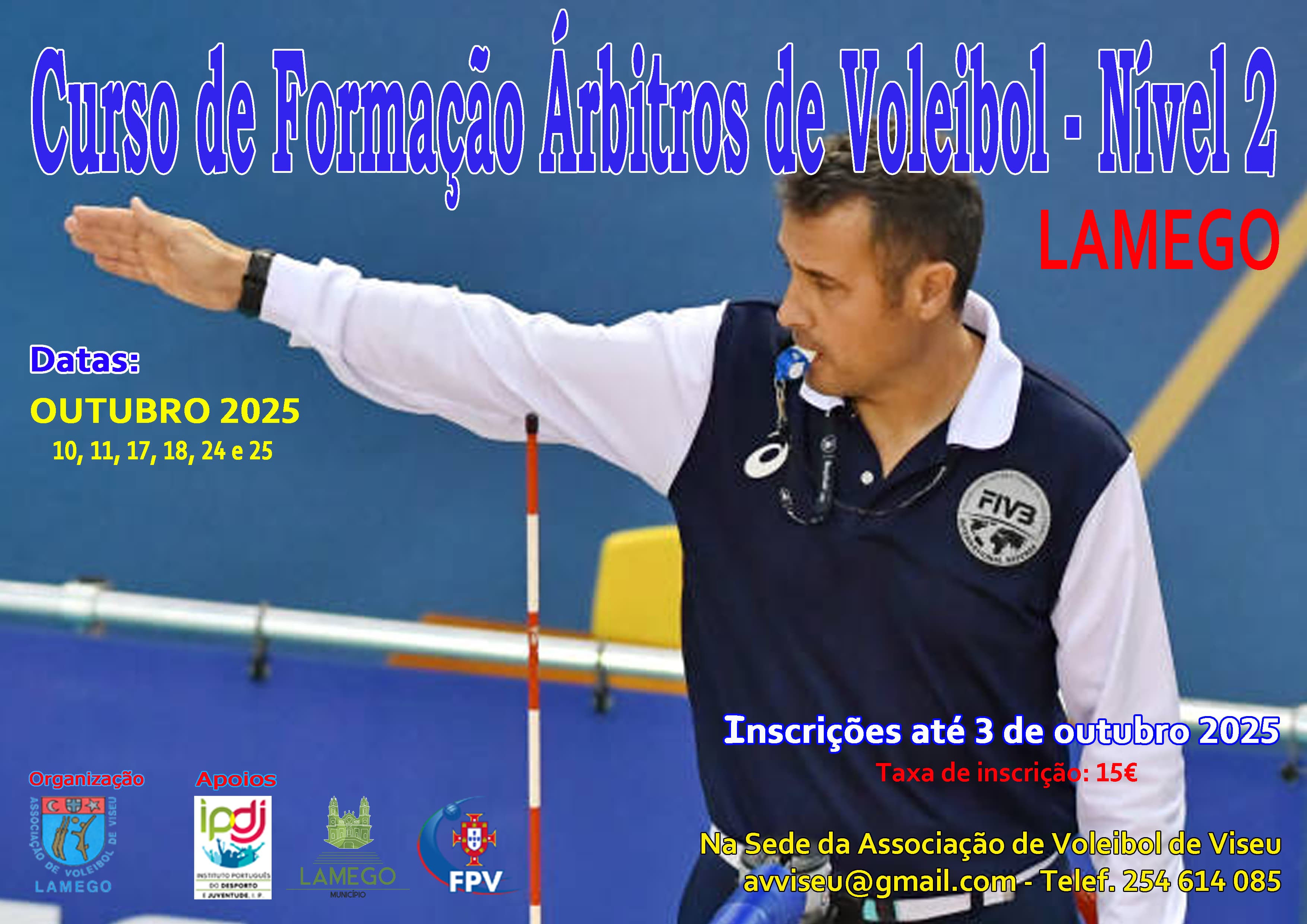 CURSO DE FORMAÇÃO DE ÁRBITROS DE VOLEIBOL – NÍVEL 2