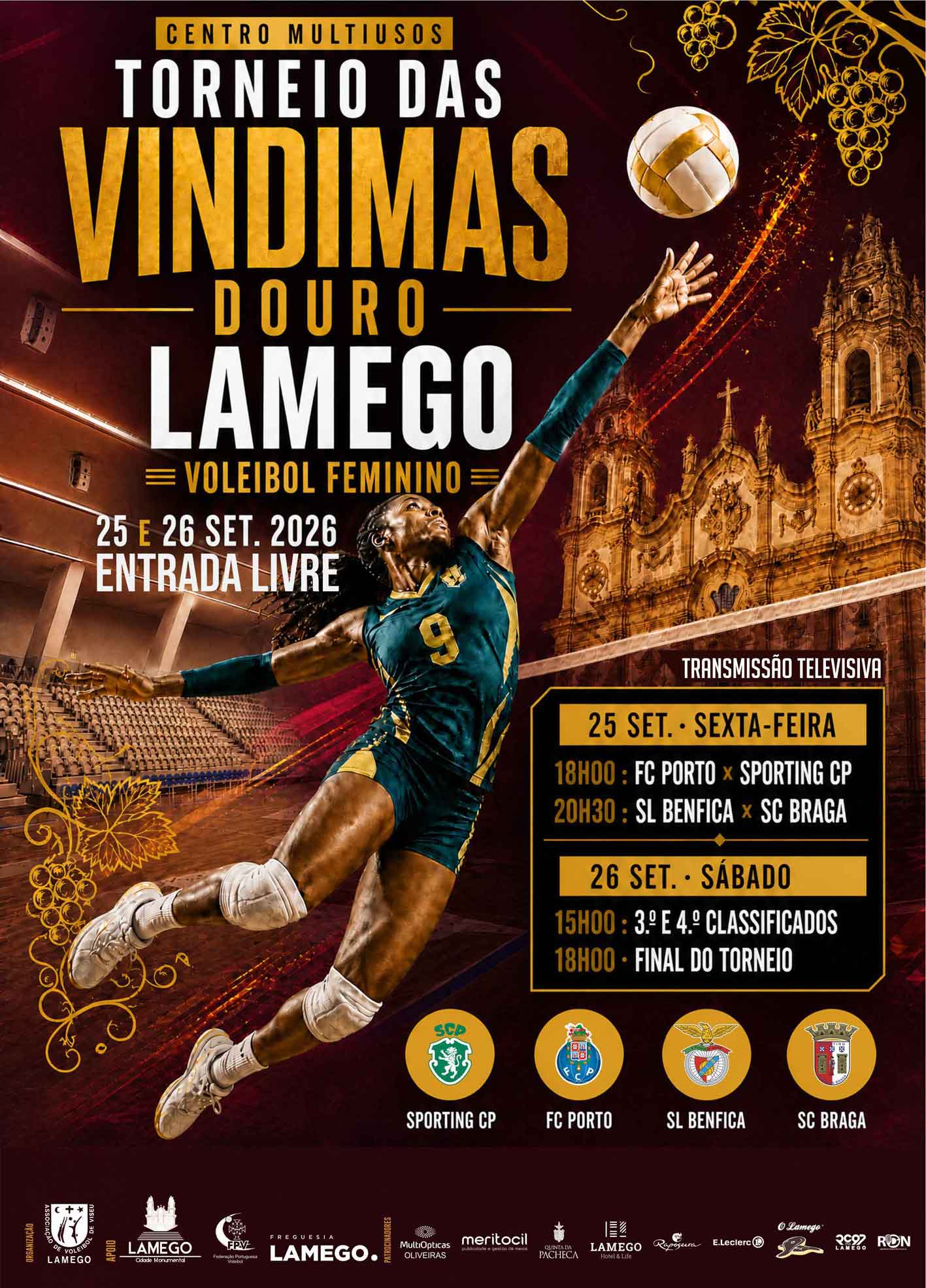 Torneio das Vindimas de Voleibol Feminino - Douro 2026